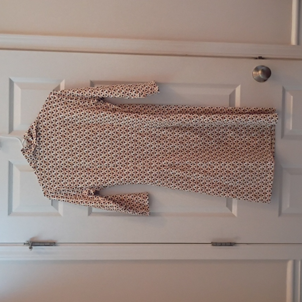New Ladies JMLaughlin Elegant Wrap Dress in Cream and Black - Picture 2 of 2